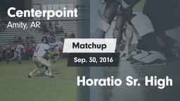 Matchup: Centerpoint High vs. Horatio Sr. High 2016
