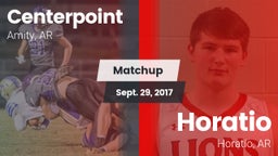 Matchup: Centerpoint High vs. Horatio  2017