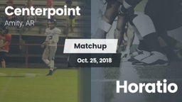 Matchup: Centerpoint High vs. Horatio  2018