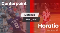 Matchup: Centerpoint High vs. Horatio  2019