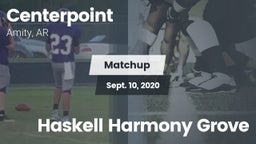 Matchup: Centerpoint High vs. Haskell Harmony Grove  2020