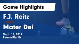 F.J. Reitz  vs Mater Dei  Game Highlights - Sept. 18, 2019
