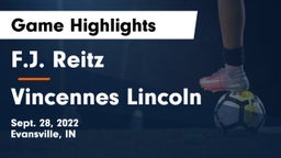 F.J. Reitz  vs Vincennes Lincoln  Game Highlights - Sept. 28, 2022
