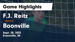F.J. Reitz  vs Boonville  Game Highlights - Sept. 28, 2023