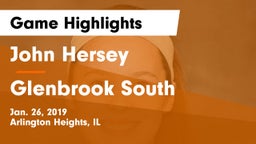 John Hersey  vs Glenbrook South  Game Highlights - Jan. 26, 2019