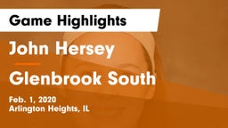 John Hersey  vs Glenbrook South  Game Highlights - Feb. 1, 2020