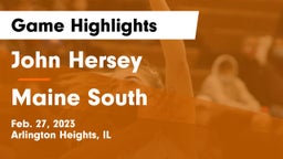 John Hersey  vs Maine South  Game Highlights - Feb. 27, 2023