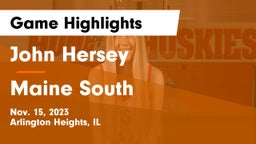 John Hersey  vs Maine South  Game Highlights - Nov. 15, 2023