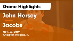 John Hersey  vs Jacobs  Game Highlights - Nov. 30, 2019