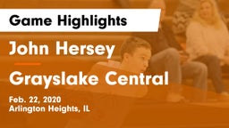 John Hersey  vs Grayslake Central  Game Highlights - Feb. 22, 2020
