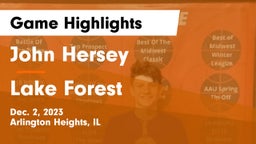 John Hersey  vs Lake Forest  Game Highlights - Dec. 2, 2023