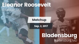 Matchup: Eleanor Roosevelt vs. Bladensburg  2017