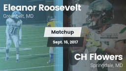Matchup: Eleanor Roosevelt vs. CH Flowers  2017