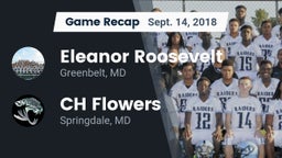 Recap: Eleanor Roosevelt  vs. CH Flowers  2018