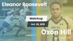 Matchup: Eleanor Roosevelt vs. Oxon Hill  2018