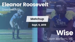 Matchup: Eleanor Roosevelt vs. Wise  2019