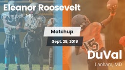 Matchup: Eleanor Roosevelt vs. DuVal  2019