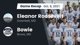 Recap: Eleanor Roosevelt  vs. Bowie  2021