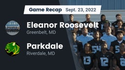 Recap: Eleanor Roosevelt  vs. Parkdale  2022