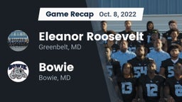 Recap: Eleanor Roosevelt  vs. Bowie  2022