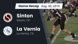 Recap: Sinton  vs. La Vernia  2019