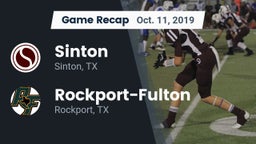 Recap: Sinton  vs. Rockport-Fulton  2019