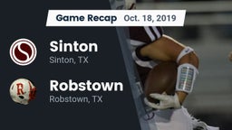 Recap: Sinton  vs. Robstown  2019