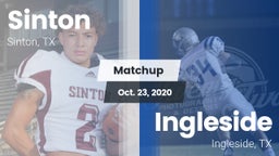 Matchup: Sinton  vs. Ingleside  2020