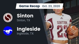 Recap: Sinton  vs. Ingleside  2020