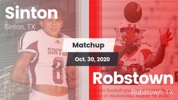 Matchup: Sinton  vs. Robstown  2020