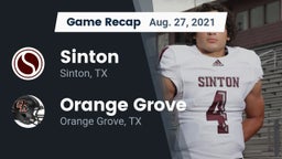 Recap: Sinton  vs. Orange Grove  2021
