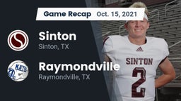 Recap: Sinton  vs. Raymondville  2021
