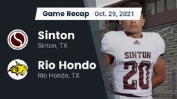 Recap: Sinton  vs. Rio Hondo  2021