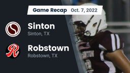 Recap: Sinton  vs. Robstown  2022