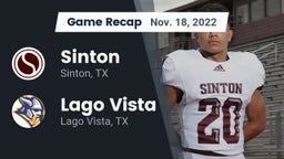 Recap: Sinton  vs. Lago Vista  2022