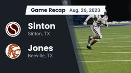 Recap: Sinton  vs. Jones  2023