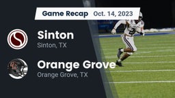 Recap: Sinton  vs. Orange Grove  2023