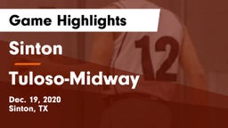 Sinton  vs Tuloso-Midway  Game Highlights - Dec. 19, 2020