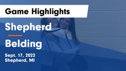 Shepherd  vs Belding  Game Highlights - Sept. 17, 2022