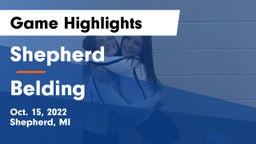 Shepherd  vs Belding  Game Highlights - Oct. 15, 2022