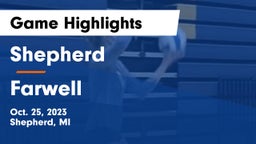 Shepherd  vs Farwell  Game Highlights - Oct. 25, 2023