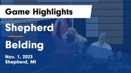 Shepherd  vs Belding  Game Highlights - Nov. 1, 2023