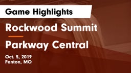 Rockwood Summit  vs Parkway Central  Game Highlights - Oct. 5, 2019