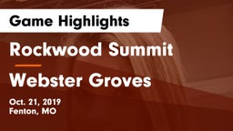 Rockwood Summit  vs Webster Groves  Game Highlights - Oct. 21, 2019