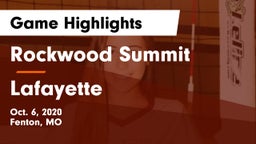 Rockwood Summit  vs Lafayette  Game Highlights - Oct. 6, 2020