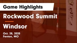 Rockwood Summit  vs Windsor  Game Highlights - Oct. 28, 2020