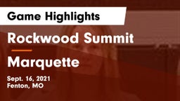 Rockwood Summit  vs Marquette  Game Highlights - Sept. 16, 2021