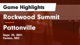 Rockwood Summit  vs Pattonville Game Highlights - Sept. 25, 2021