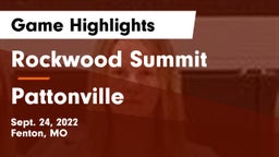 Rockwood Summit  vs Pattonville Game Highlights - Sept. 24, 2022