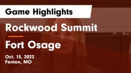 Rockwood Summit  vs Fort Osage Game Highlights - Oct. 15, 2022